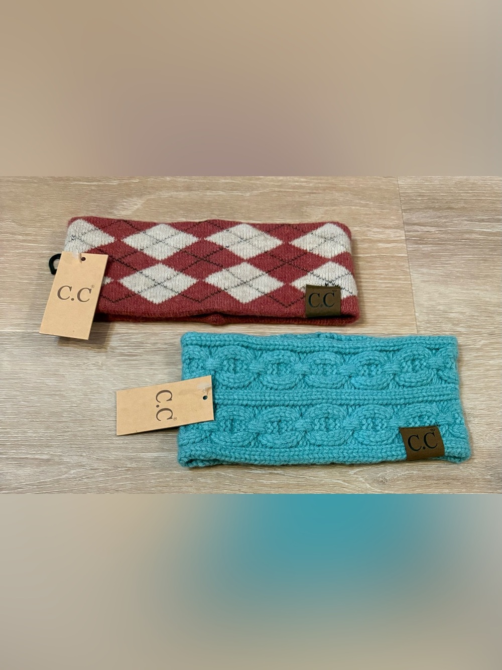 C.C  Women's Soft Winter Ear Warmer,  Headband , Headwrap LOT 2 NEW NWT